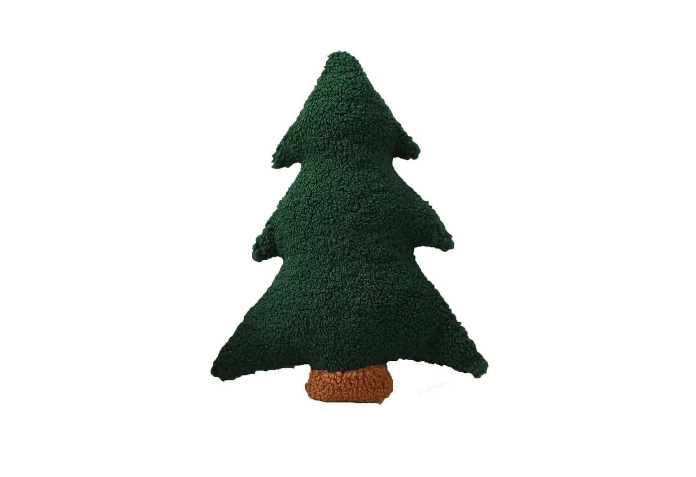 CLTYQ Dekokissen Weihnachtsbaum-Form Grün Plüschkissen - Bild 2