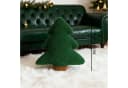 CLTYQ Dekokissen Weihnachtsbaum-Form Grün Plüschkissen Bild 3
