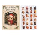 CLTYQ Adventskalender Eulen-Adventskalender 2025 24-tägiger Weihnachtskalender Flaches Muster 24 Geschenke mit Mini-Eulenfiguren Bild 2