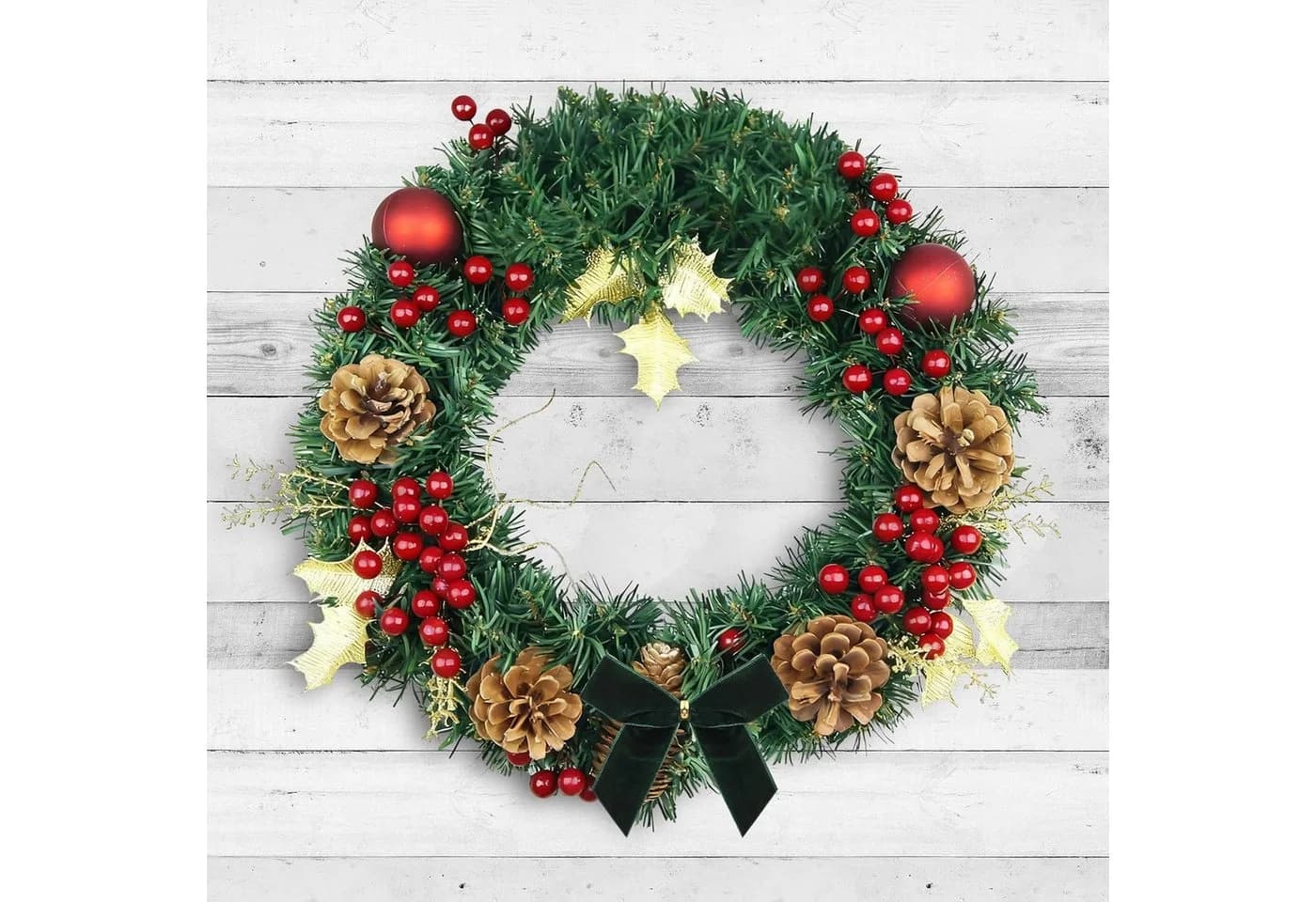 Coonoor Weihnachtsbaumschleife 24-tlg. Rot Samt - Bild 4