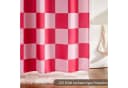 Minicloss Duschvorhang Retro-Schachbrettmuster 183x183 cm Bild 1