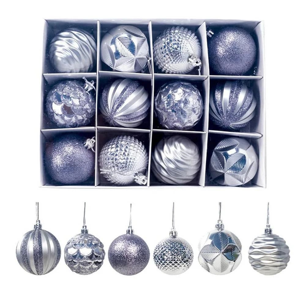 Dekorative Weihnachtsbaumkugel aus Glas, Bunt, 12x12x12 cm - Bild 2