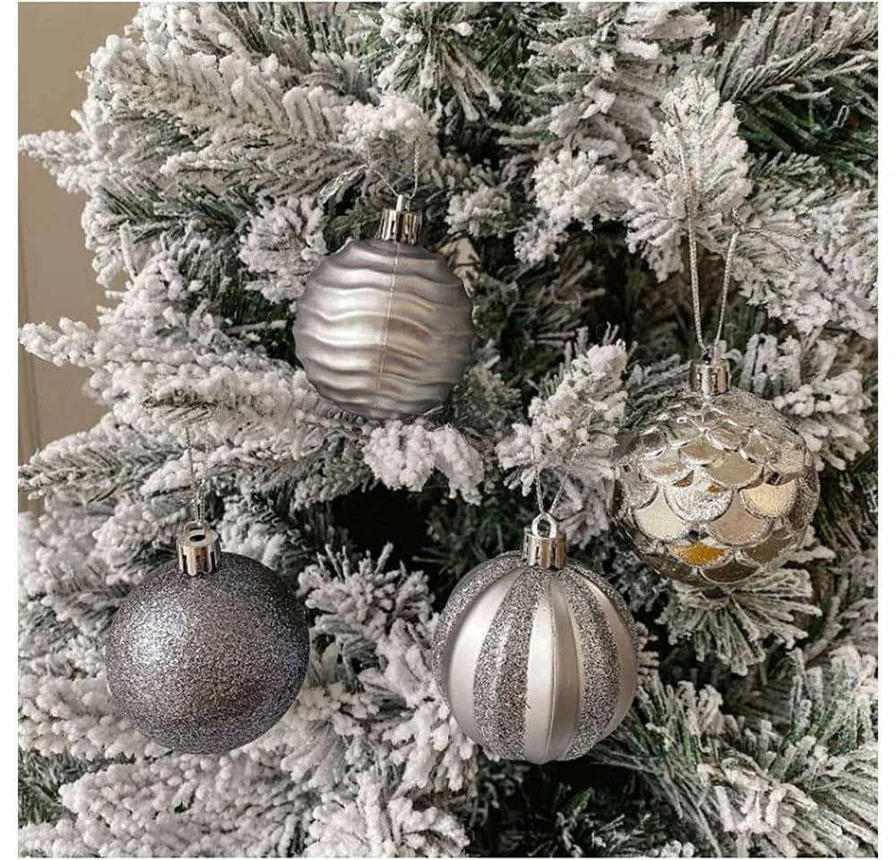 Dekorative Weihnachtsbaumkugel aus Glas, Bunt, 12x12x12 cm - Bild 3