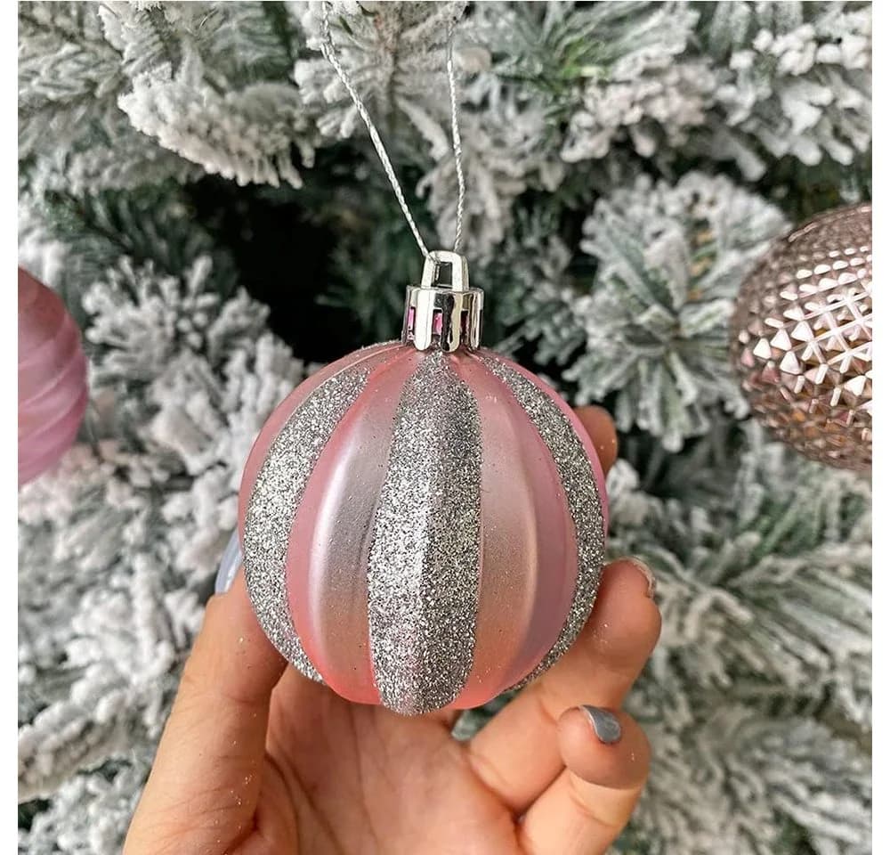 Bextsrack Weihnachtsbaumkugeln 12-teiliges Set Rot - Bild 3