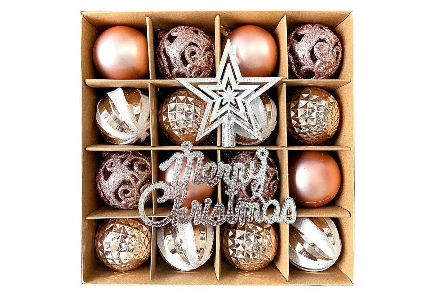 Bextsrack Weihnachtsbaumkugeln Set, 18 St. Gold - Bild 2