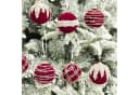 Bextsrack Weihnachtsbaumkugeln 12-teiliges Set Weinrot Bild 1