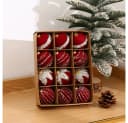 Bextsrack Weihnachtsbaumkugeln 12-teiliges Set Weinrot Bild 5