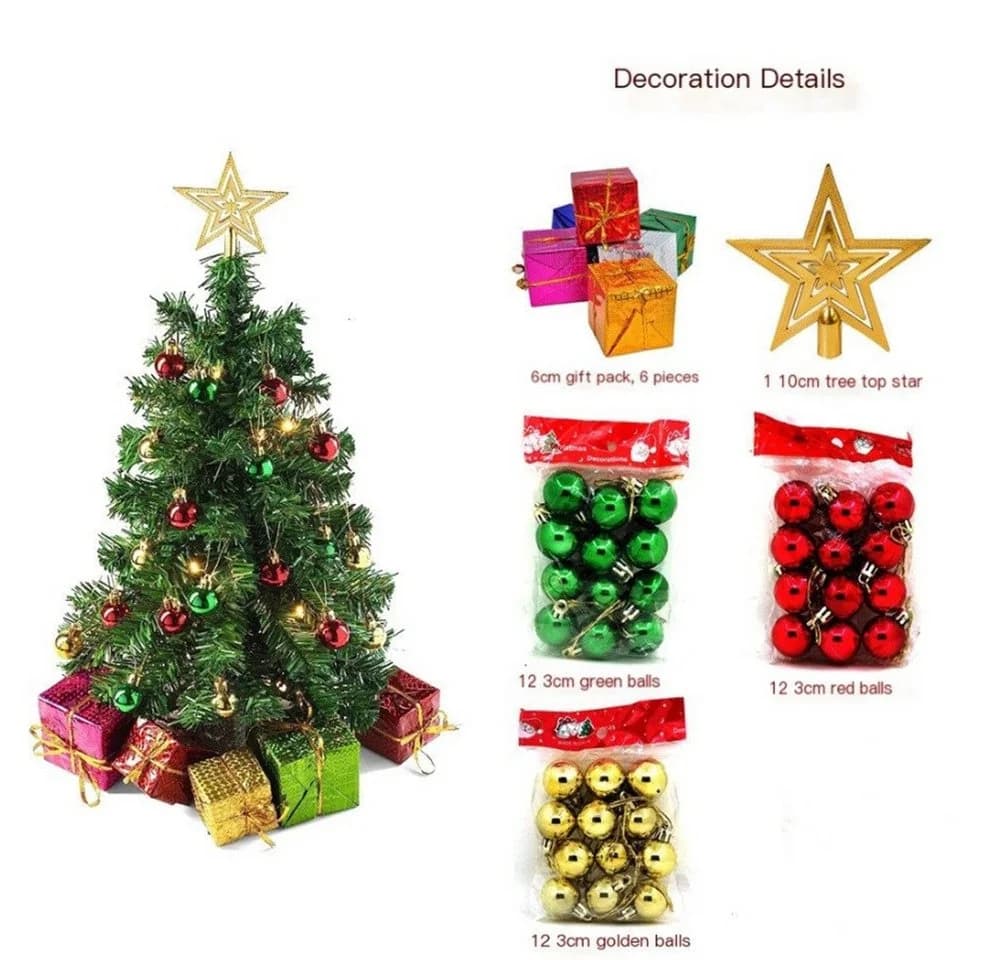 Bextsrack Künstlicher Weihnachtsbaum 45cm Mini-Weihnachtsbaum