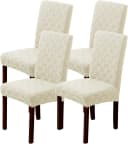 Minicloss Stuhlhusse Stretch Beige Mikrofaser Waschbar Bild 2