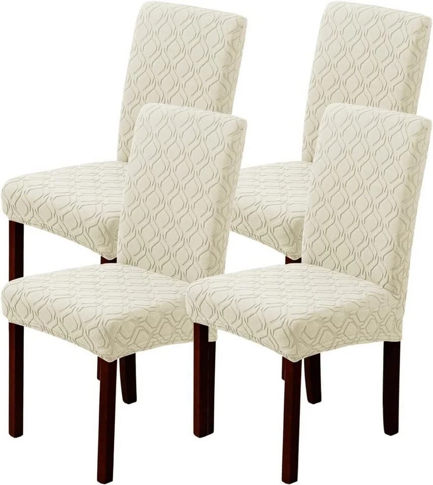 Minicloss Stuhlhusse Stretch Beige Mikrofaser Waschbar - Bild 2