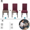 Minicloss Stuhlhusse Stretch Beige Mikrofaser Waschbar Bild 3