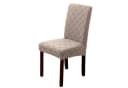 Minicloss Stuhlhusse Stretch Hellbraun Mikrofaser Waschbar Bild 2