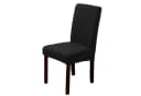 Minicloss Stuhlhusse Stretch Schwarz Mikrofaser Abnehmbar Bild 2
