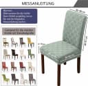 Minicloss Stuhlhusse Stretch Schwarz Mikrofaser Abnehmbar Bild 5