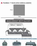 Minicloss Sofaschoner Schlichtes, modernes Sofabezugs, dickes Sofahussen, rutschfest Bild 2
