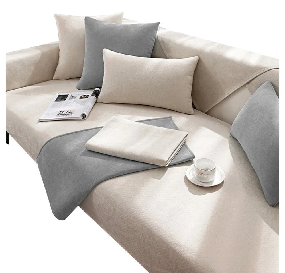Minicloss Sofaschoner Sofahussen Anti-Rutsch Beige - Bild 2