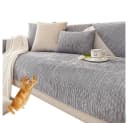 Minicloss Sofaschoner Grau Anti-Rutsch Sofahülle Bild 2