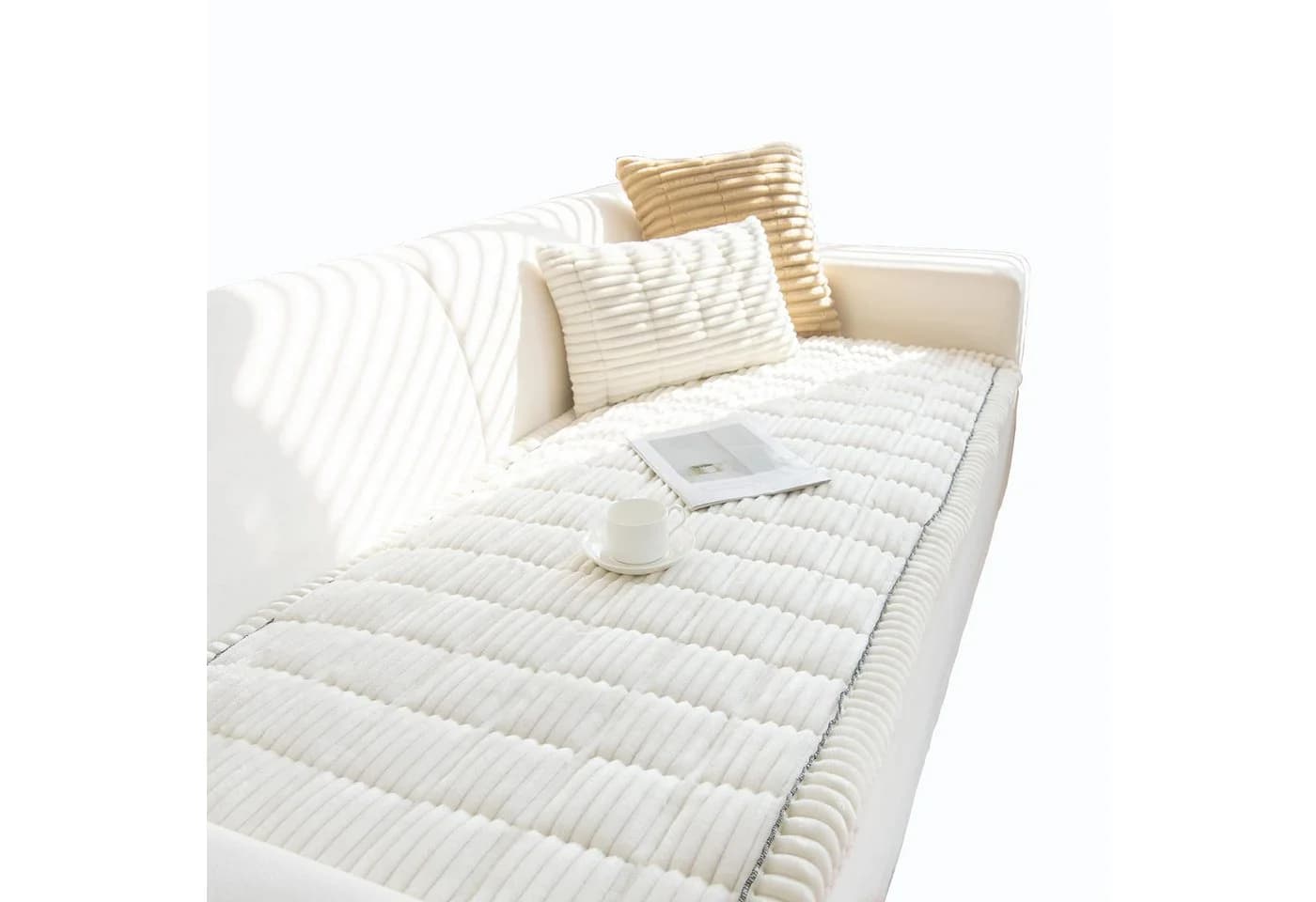 Minicloss Sofaschoner Weiche Flanell Sofaüberzug Waschbar - Bild 2