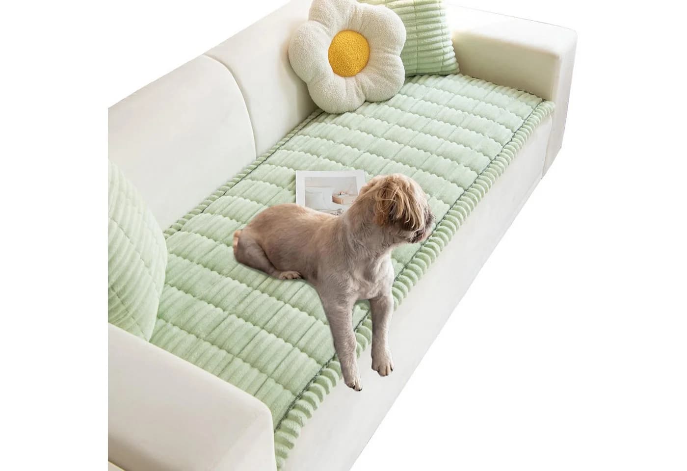 Minicloss Sofaschoner Flanell Grün - Bild 2