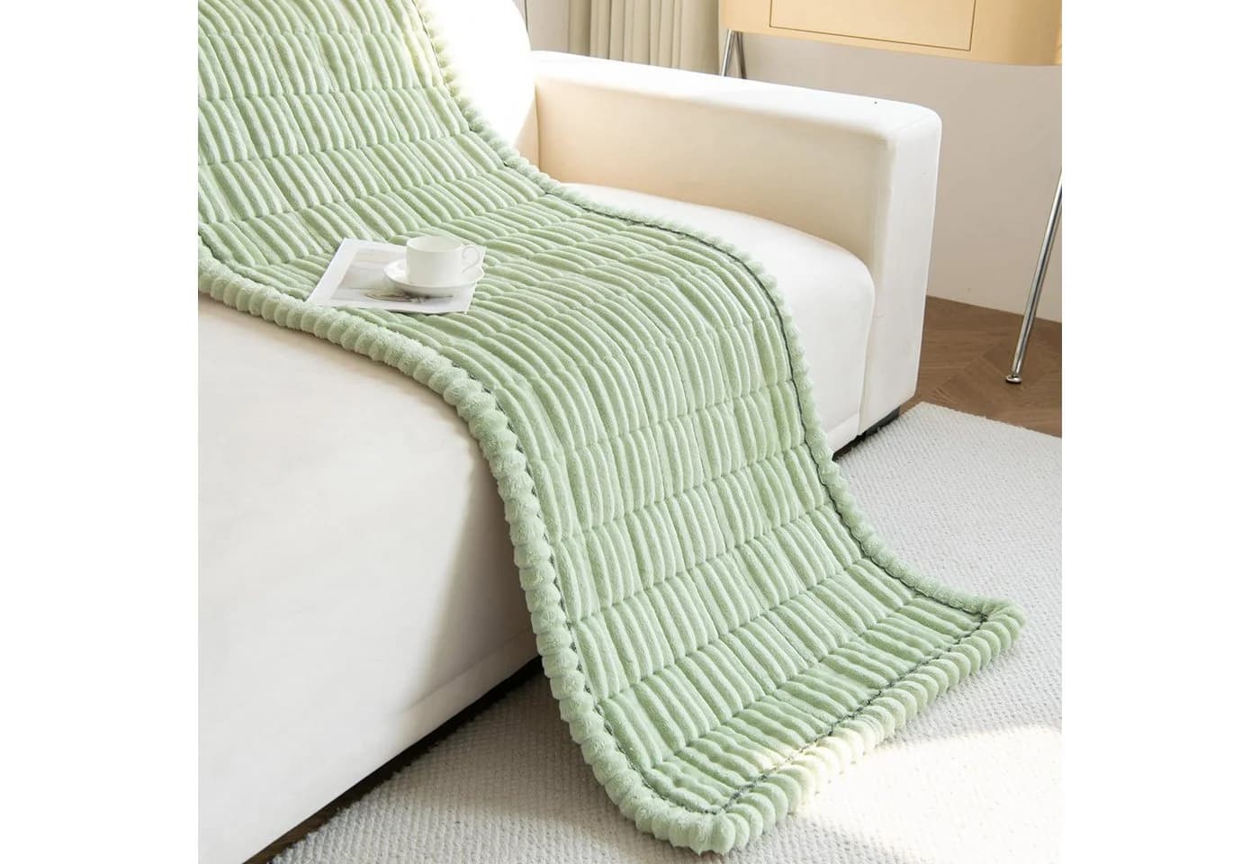 Minicloss Sofaschoner Flanell Grün - Bild 4