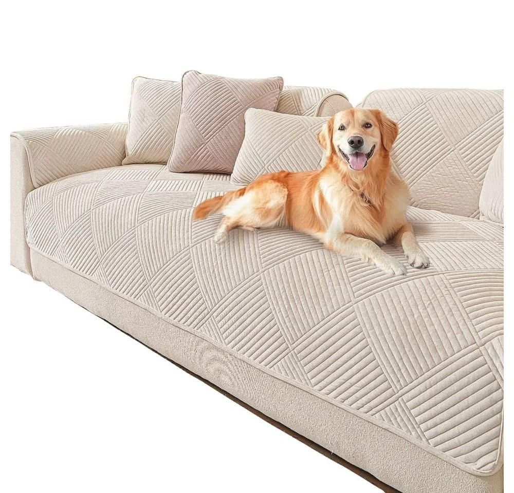 Minicloss Sofabezug 1-4 Sitzer Sofabezüge Couch Überzug L Form Ecksofa Sofaüberwürfe Rutschfest - Bild 2