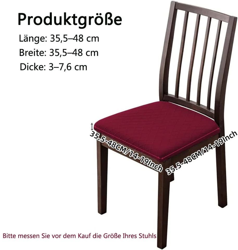 Minicloss Stuhlhusse Sitzbezug Bürostuhl Bezug Stretch Stuhlbezug Sitzfläche Waschbar - Bild 4