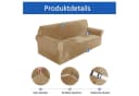 Minicloss Sofahusse 1/2/3/4 Sitzer Elastisch Camel Bild 4