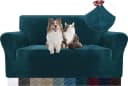 Minicloss Sofahusse Dunkelgrün Elastisch Samt Sofaüberwurf Bild 2