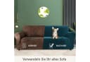Minicloss Sofahusse Dunkelgrün Elastisch Samt Sofaüberwurf Bild 5