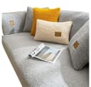 Minicloss Sofaschoner Hellgrau Anti-Rutsch Plüsch Bild 2