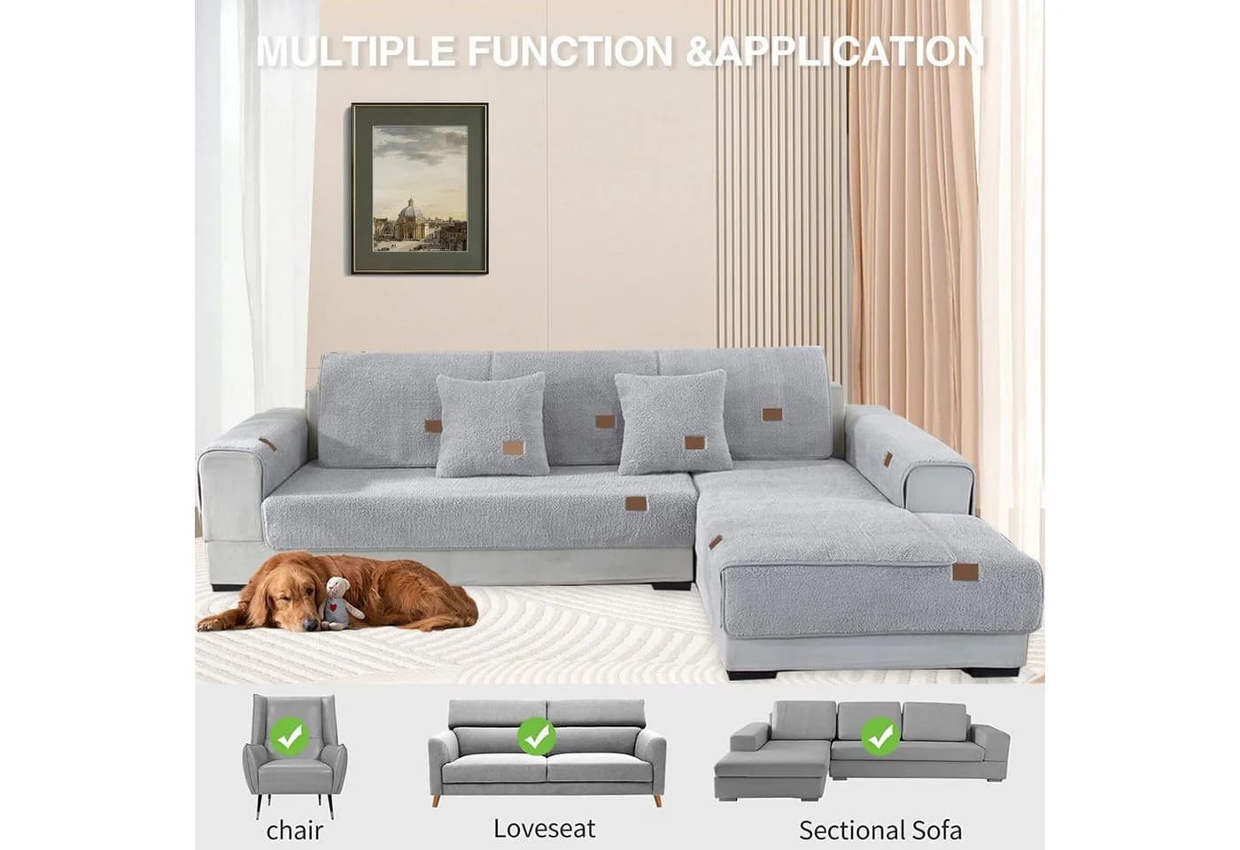 Minicloss Sofaschoner Sofahussen Anti-rutsch - Bild 3