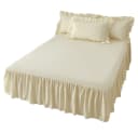 Minicloss Bettrock mit Rüschen Beige Polyester Bild 2