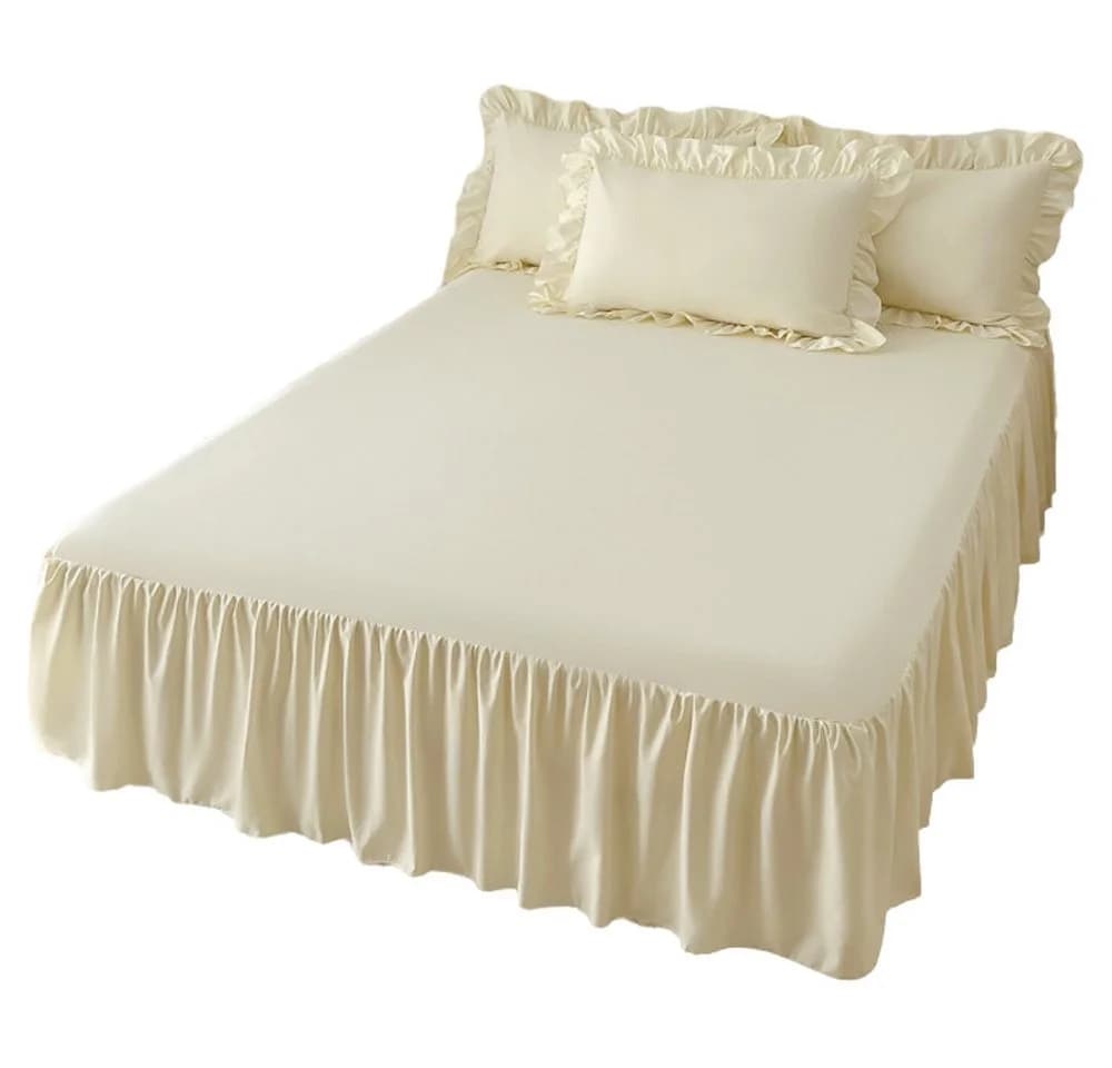 Minicloss Bettrock mit Rüschen Beige Polyester - Bild 2