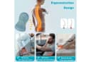 Zaewry Ergonomisches Rückenkissen Memory Foam Lendenstütze Blau Bild 4