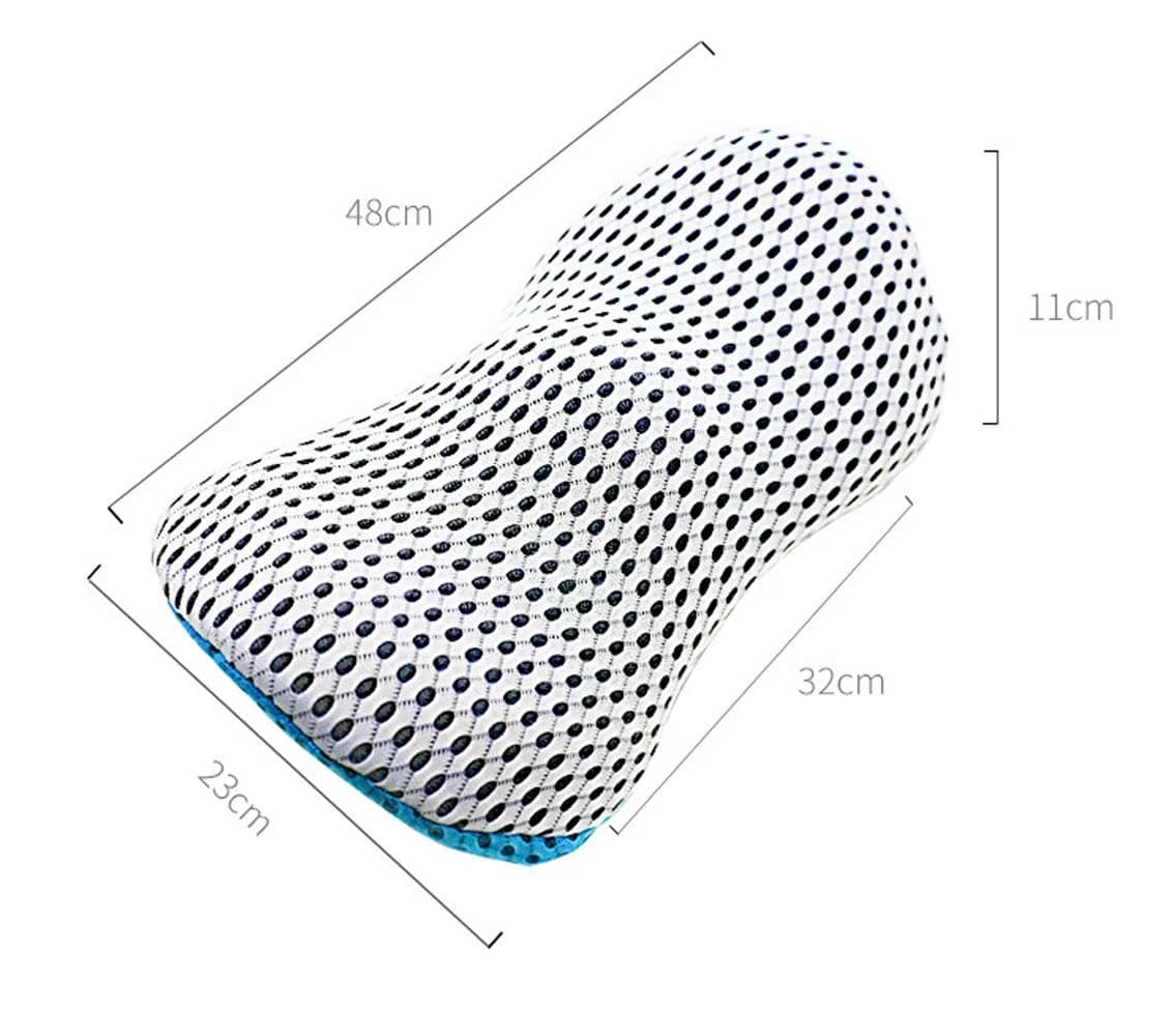 Zaewry Ergonomisches Rückenkissen Memory Foam Lendenstütze Blau - Bild 5