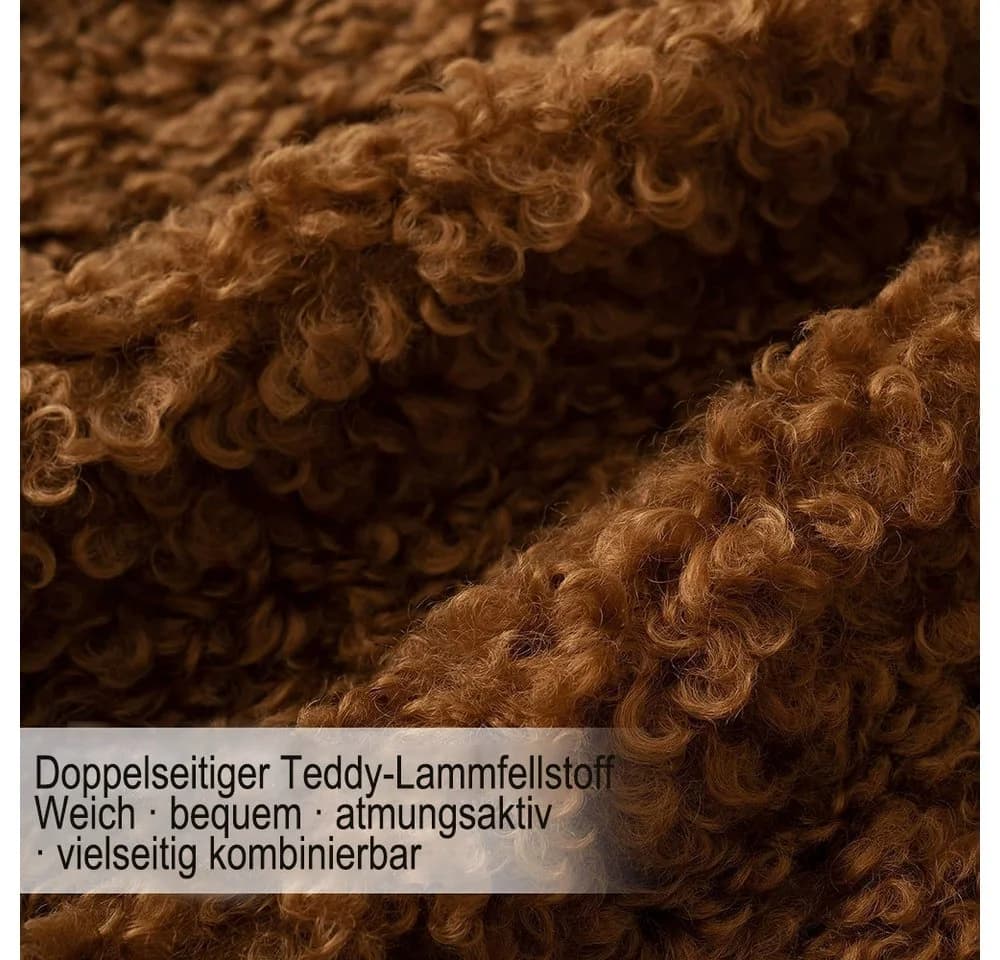 CLTYQ Kissenbezug Kunstfell 45x45cm Beige Flauschig Deko - Bild 4