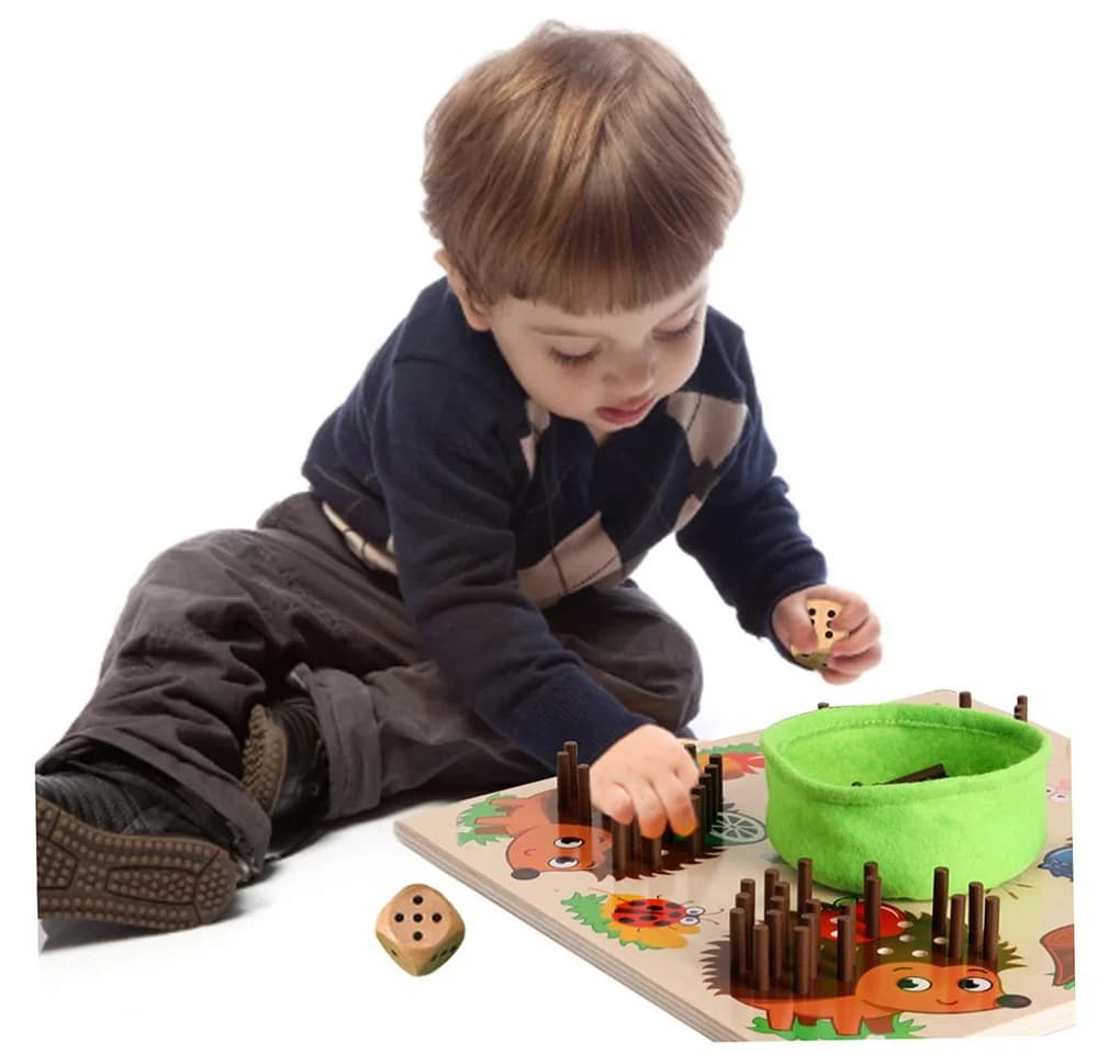 Zaewry Holz-Steckspiel Montessori Lernspielzeug Bunt - Bild 4