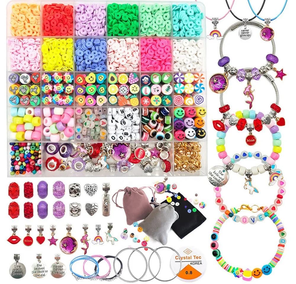Zaewry Kreativset Perlen DIY Armband Bastelset Bunt - Bild 2