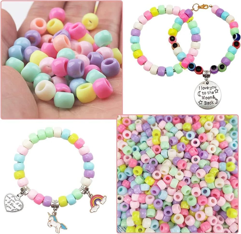 Zaewry Kreativset Perlen DIY Armband Bastelset Bunt - Bild 3