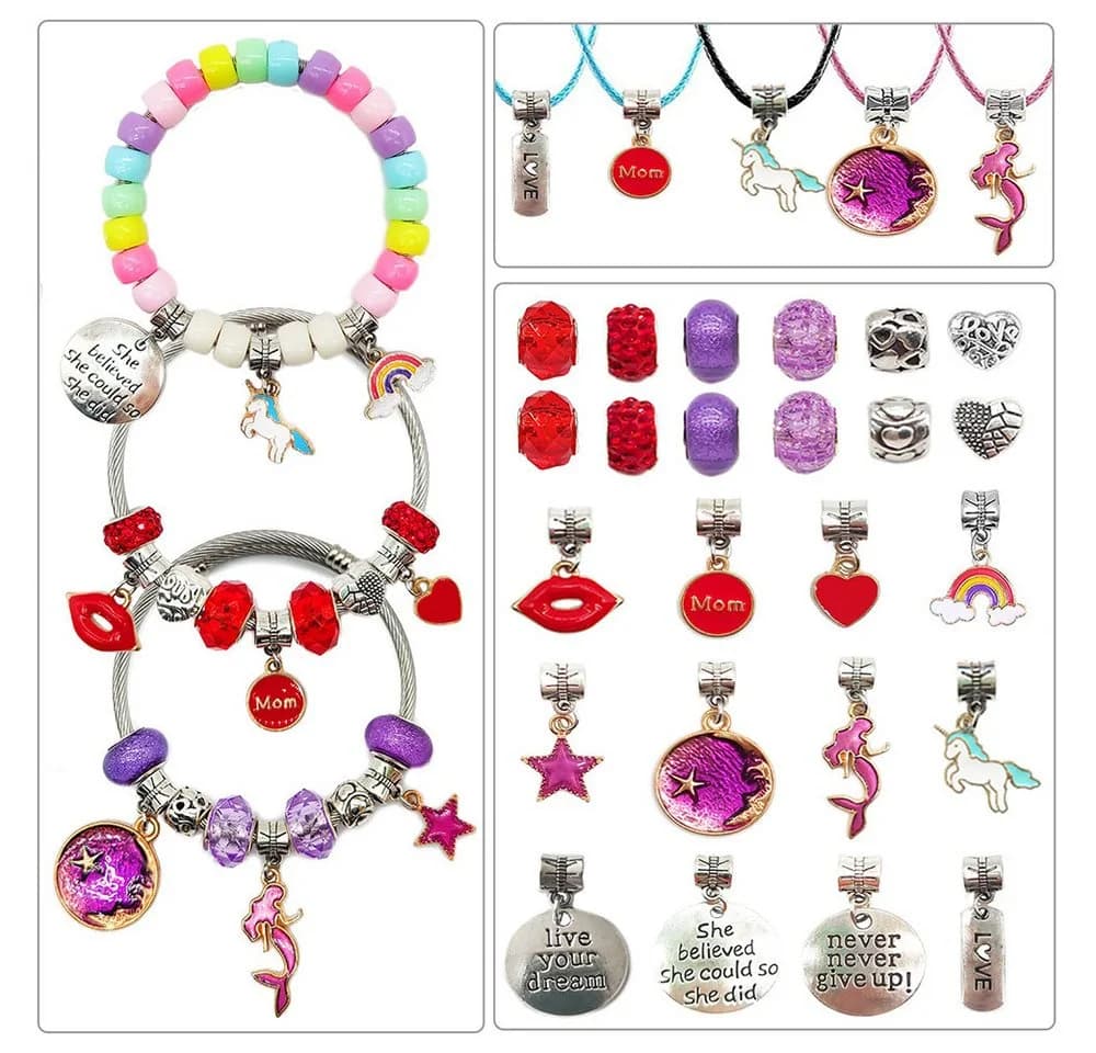 Zaewry Kreativset Perlen DIY Armband Bastelset Bunt - Bild 4