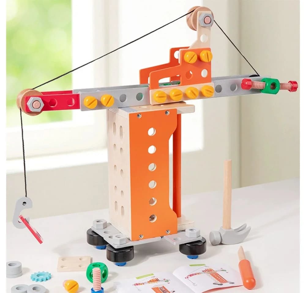 Zaewry 124-tlg. Holz-Werkzeugset Lernspielzeug Montessori - Bild 5