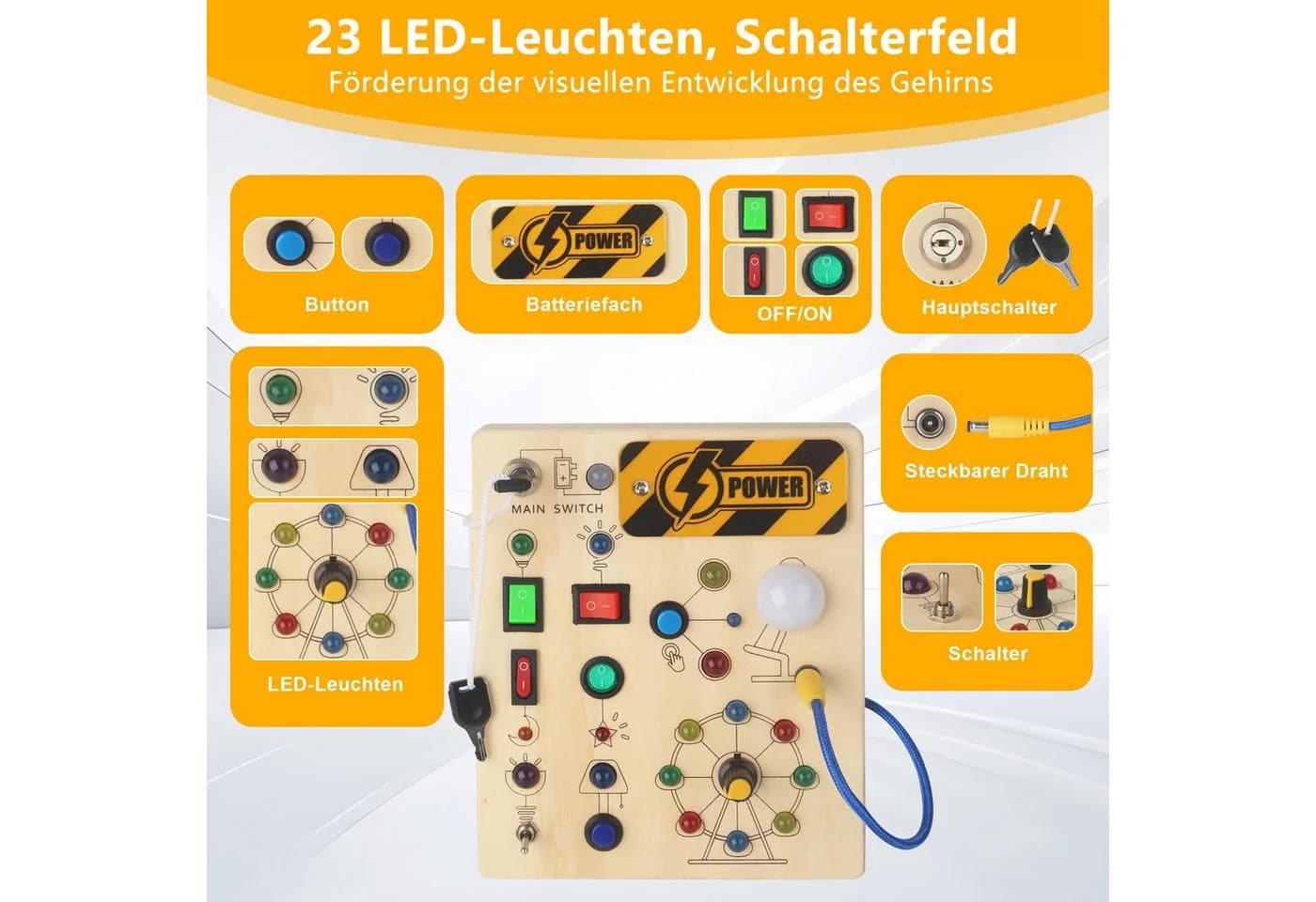Minicloss Montessori Busy Board ab 3 Jahren