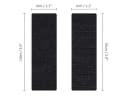 Minicloss Klettband Selbstklebend Extra Stark, Klettverschluss 3 x 10cm, Schwarz Bild 1