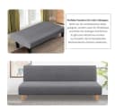 Minicloss Sofahusse Futonbezug Grau Stretch ohne Armlehnen Bild 5
