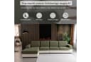 Minicloss Sofahusse Stretch Grün Rutschfest Waschbar Bild 3