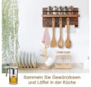 Venkuber Schlüsselbrett mit Ablage Holz 7 Schlüsselhaken Eingangsbereich Bild 5
