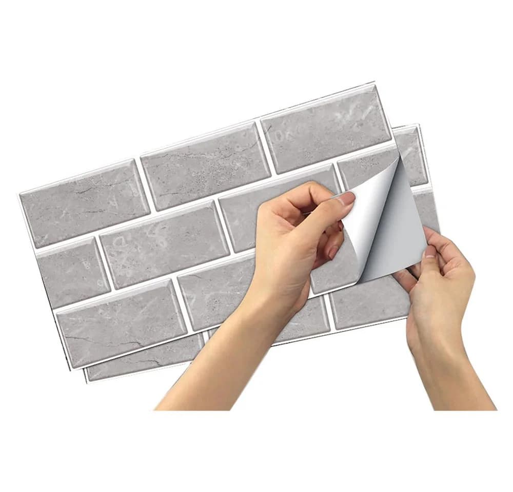 Minicloss Fliesenaufkleber 12 Stück 15x30cm Selbstklebend Wasserabweisend - Bild 2