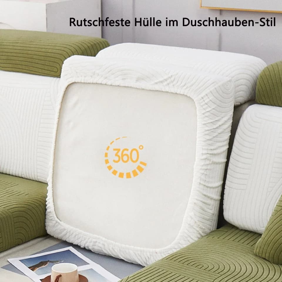 Minicloss Sofahusse Dunkelgrau Stretch-Sofabezug - Bild 3