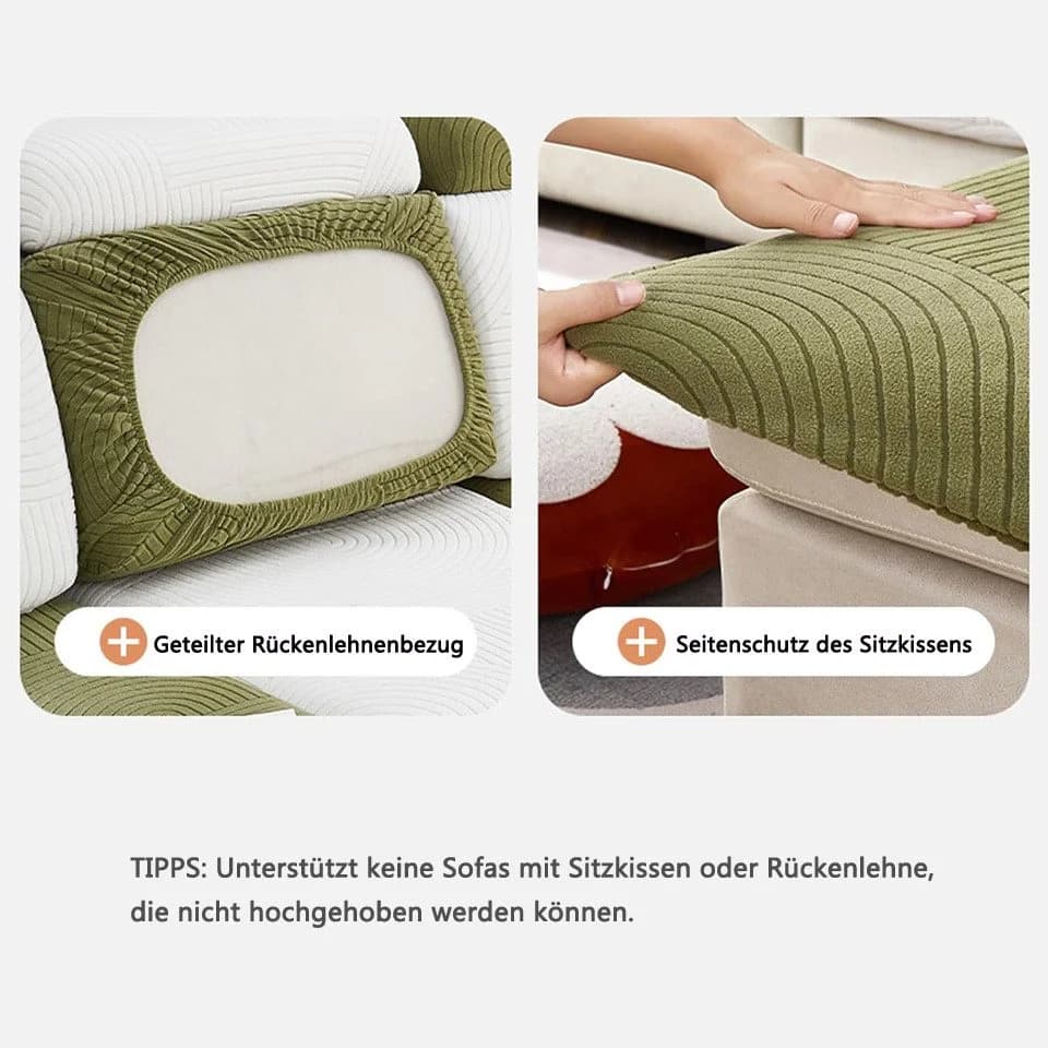 Minicloss Sofahusse Dunkelgrau Stretch-Sofabezug - Bild 4