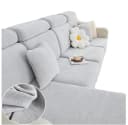 Minicloss Sofahusse Sofabezug Ecksofa L Form Stretch Chenille Bild 2